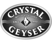 CRYSTAL GEYSER BOTTLED AT THE SOURCE SINCE 1977