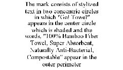 THE MARK CONSISTS OF STYLIZED TEXT IN TWO CONCENTRIC CIRCLES IN WHICH 