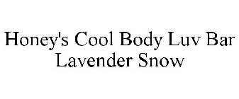 HONEY'S COOL BODY LUV BAR LAVENDER SNOW