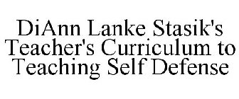 DIANN LANKE STASIK'S TEACHER'S CURRICULUM TO TEACHING SELF DEFENSE