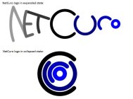 NETCURO LOGO IN EXPANDED STATE: NETCURO NETCURO LOGO IN COLLAPSED STATE: