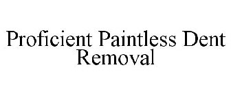 PROFICIENT PAINTLESS DENT REMOVAL