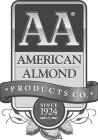 AA AMERICAN ALMOND · PRODUCTS CO. · SINCE 1924