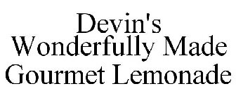 DEVIN'S WONDERFULLY MADE GOURMET LEMONADE