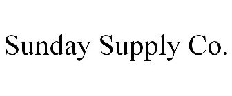 SUNDAY SUPPLY CO.