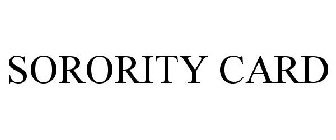 SORORITY CARD