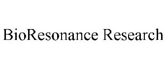 BIORESONANCE RESEARCH