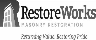 RESTOREWORKS MASONRY RESTORATION RETURNING VALUE. RESTORING PRIDE