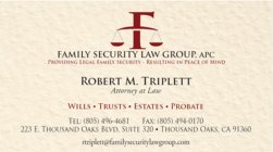 FAMILY SECURITY LAW GROUP, APC PROVIDING LEGAL FAMILY SECURITY RESULTING IN PEACE OF MIND