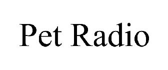 PET RADIO