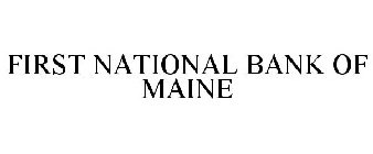 FIRST NATIONAL BANK OF MAINE