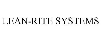 LEAN-RITE SYSTEMS