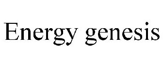 ENERGY GENESIS
