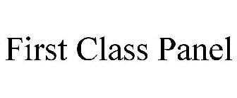 FIRST CLASS PANEL