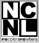 NC NL NOCOLORSNOLABELS