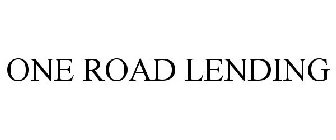 ONE ROAD LENDING