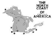 THE NORTH COAST OF CONTIGUOUS AMERICA MN WI IL IN MI OH PA NY 4 6 7 0 MILES