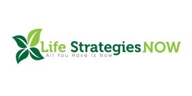 LIFE STRATEGIES NOW ALL YOU HAVE IS NOW