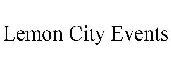 LEMON CITY EVENTS