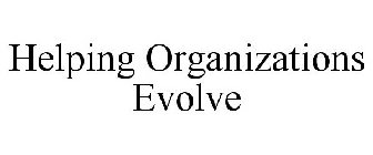 HELPING ORGANIZATIONS EVOLVE