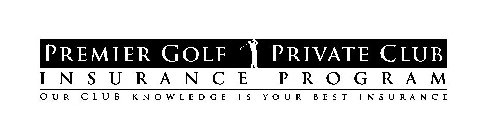 PREMIER GOLF PRIVATE CLUB INSURANCE PROGRAM OUR CLUB KNOWLEDGE IS YOUR BEST INSURANCE