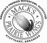 AMERICA'S PREMIER WATERFOWL OUTFITTER STUTTGART, ARKANSAS MACK'S PRAIRIE WINGS