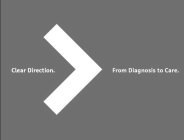 CLEAR DIRECTION. FROM DIAGNOSIS TO CARE.