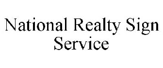 NATIONAL REALTY SIGN SERVICE