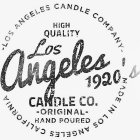 -LOS ANGELES CANDLE COMPANY- MADE IN LOS ANGELES CALIFORNIA HIGH QUALITY LOS ANGELES CANDLE CO. - ORIGINAL - HAND POURED 1920S