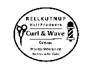 RELLKUTNUP HAIRPRODUCTS CURL & WAVE CREAM PROVIDES SHINE & HOLD NO FRIZZ & NO FLAKE