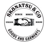 SK8NATSU & CO GOODS AND GARMENTS SINCE MMXI UNION MADE