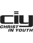 CIY CHRIST IN YOUTH