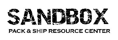 SANDBOX PACK & SHIP RESOURCE CENTER