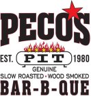 PECOS PIT EST. 1980 GENUINE SLOW ROASTED WOOD SMOKED BAR-B-QUE