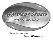 WATERBOY SPORTS PURE HYDRATION THINK HYDRATION. THINK WATERBOY.