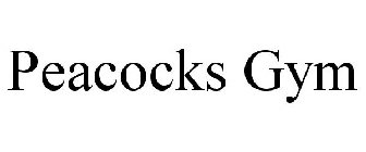 PEACOCKS GYM