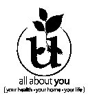 U ALL ABOUT YOU {YOUR HEALTH · YOUR HOME · YOUR LIFE}
