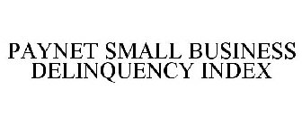PAYNET SMALL BUSINESS DELINQUENCY INDEX
