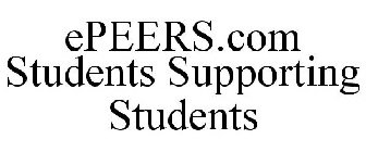 EPEERS.COM STUDENTS SUPPORTING STUDENTS