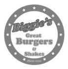 BIGGIE'S GREAT BURGERS & SHAKES SINCE 1991