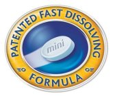 PATENTED FAST DISSOLVING FORMULA