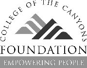 COLLEGE OF THE CANYONS FOUNDATION EMPOWERING PEOPLE
