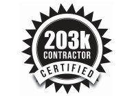 203K CONTRACTOR CERTIFIED