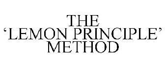 THE 'LEMON PRINCIPLE' METHOD