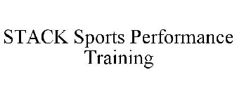 STACK SPORTS PERFORMANCE TRAINING