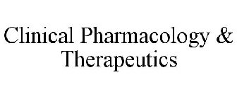 CLINICAL PHARMACOLOGY & THERAPEUTICS