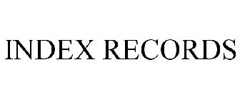 INDEX RECORDS