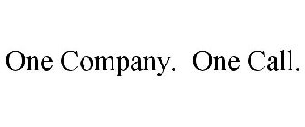 ONE COMPANY. ONE CALL.