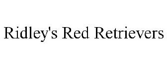 RIDLEY'S RED RETRIEVERS