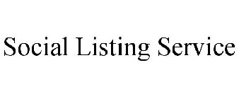 SOCIAL LISTING SERVICE
